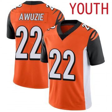 Youth Cincinnati Bengals 22 Chidobe Awuzie Orange Nike Limited Player NFL Jersey